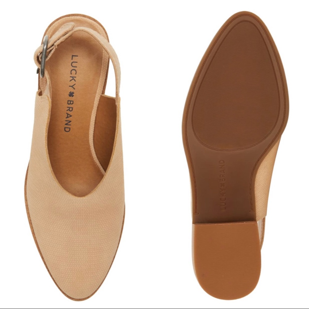 NWT Lucky Brand Lideton Slingback Shooties - Picture 6 of 6